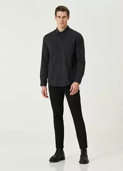 Черные эластичные брюки act Bluemint