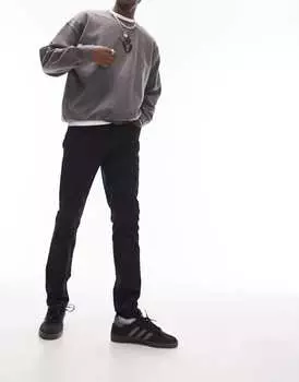 Черные эластичные джинсы скинни Topman
