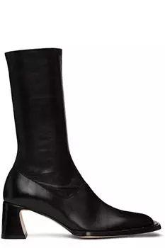 Черные эластичные сапоги целомудрия Miista