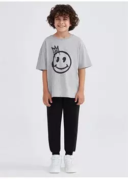 Черные эластичные спортивные штаны для мальчиков SK232066-001 Skechers, черный