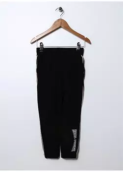 Черные эластичные спортивные штаны с принтом для девочек REALS GIRL Limon, черный