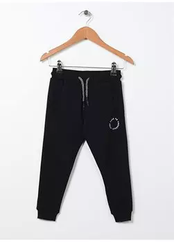 Черные эластичные спортивные штаны с принтом для мальчиков WEST BOY Limon, черный