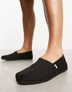 Черные эспадрильи Toms Alpargata