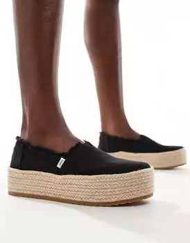 Черные эспадрильи Toms Valencia