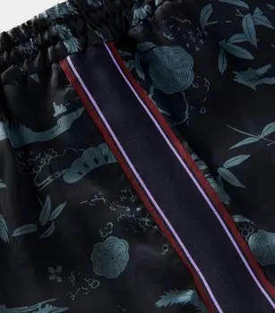 Черные атласные шорты с принтом Scotch & Soda, черный