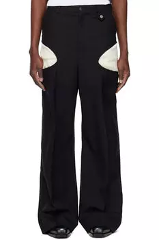 Черные ажурные брюки EGONlab