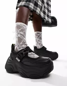 Черные балетки Buffalo Prowler