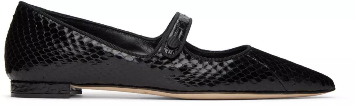 Черные балетки Campari Manolo Blahnik