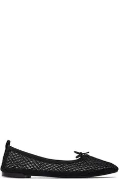 Черные балетки Garence с прозрачной резиновой подошвой Repetto