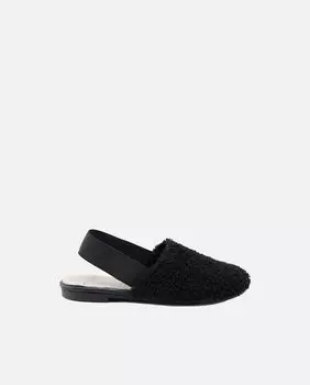 Черные балетки из овчины для девочки Eli 1957, черный