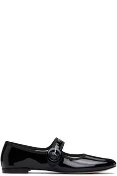 Черные балетки Мэри Джейн с квадратным носком от Georgia Repetto