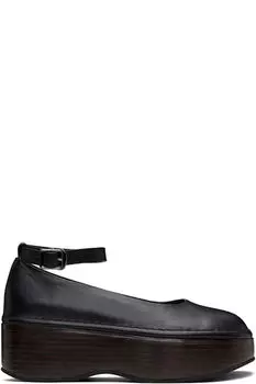 Черные балетки на платформе AMOMENTO