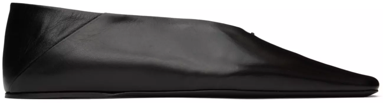 Черные балетки с квадратным носком Jil Sander