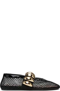 Черные балетки в сеточку Jewel ALAA