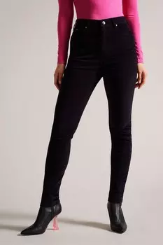 Черные бархатные джинсовые брюки скинни Livviah Ted Baker, черный