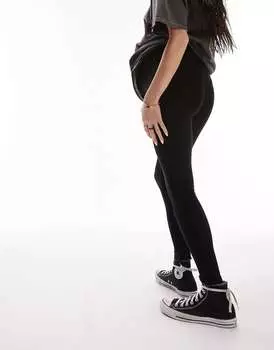 Черные базовые леггинсы до щиколотки для беременных Topshop Topshop