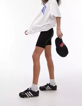 Черные базовые укороченные леггинсы Topshop