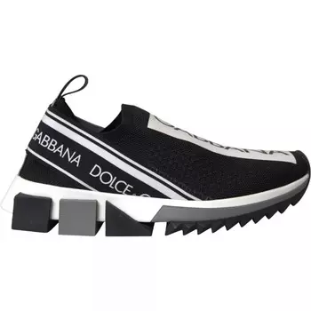 Черные белые кроссовки Sorrento Dolce & Gabbana, черный/белый