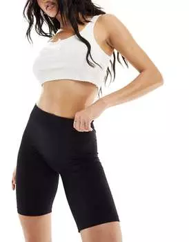 Черные бесшовные корректирующие шорты Vero Moda