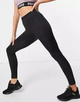 Черные бесшовные леггинсы Puma Training Contour