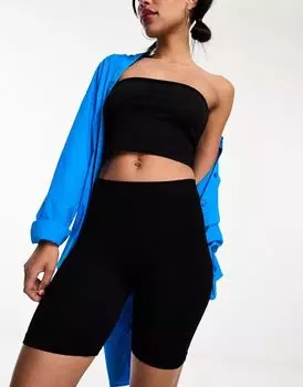 Черные бесшовные леггинсы Weekday Ina