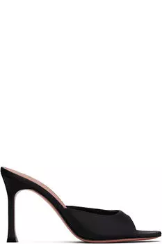 Черные босоножки на каблуке Alexa Slipper 95 Amina Muaddi