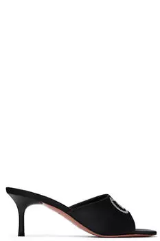 Черные босоножки на каблуке «Bella» 60 Amina Muaddi