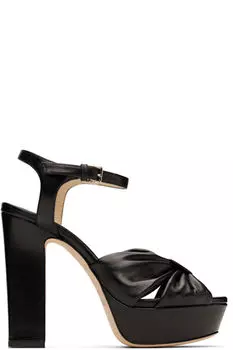 Черные босоножки на каблуке Heloise 120 Jimmy Choo