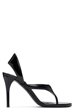 Черные босоножки на каблуке Infradito ALAA