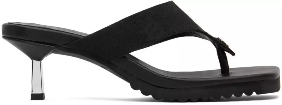 Черные босоножки на каблуке с ремешками Sasha MISBHV