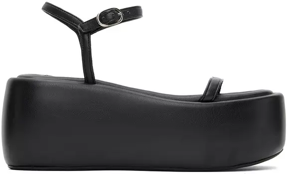 Черные босоножки на высокой платформе Simon Miller