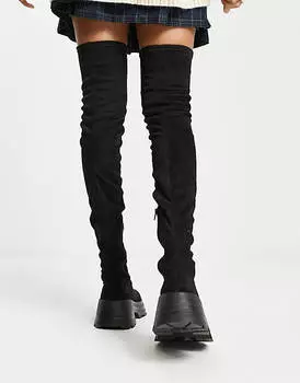 Черные ботфорты ASOS DESIGN Kingsley