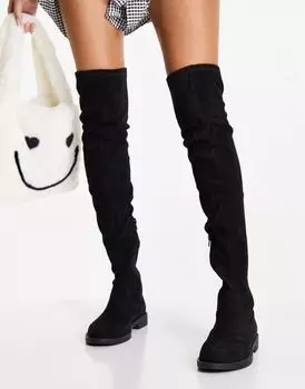 Черные ботфорты ASOS Kalani