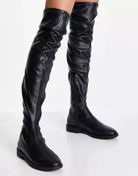 Черные ботфорты ASOS Kalani