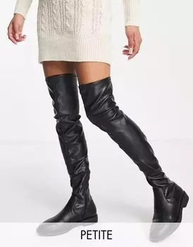 Черные ботфорты ASOS Petite Kalani