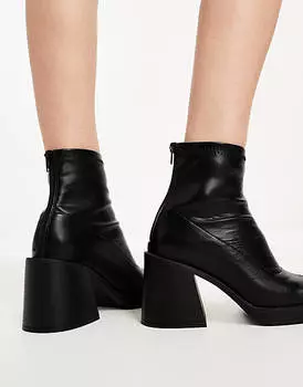 Черные ботильоны на каблуке schuh Brielle