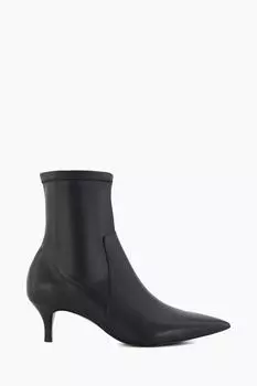 Черные ботильоны Оригами на каблуке-уточке Dune London, черный