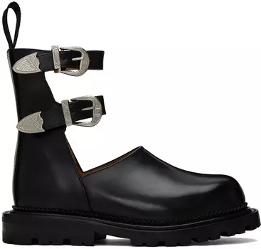 Черные ботильоны с пряжкой Toga Pulla