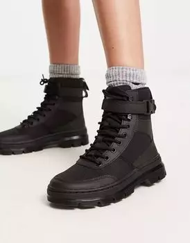 Черные ботильоны с техническим ремешком на щиколотке Dr Martens Combs