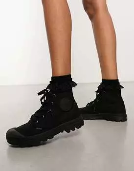 Черные ботильоны средней длины Palladium Pampa