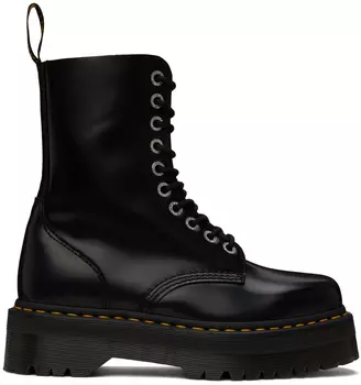 Черные ботинки 1490 Quad Square Square Dr. Martens