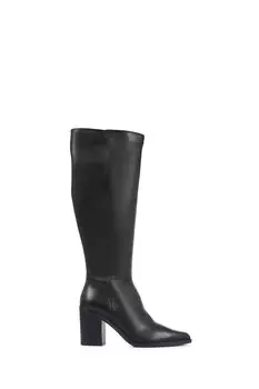 Черные ботинки Bootmaker Cagliari jones и сапоги до колена с широким вырезом до икры Jones Bootmaker, черный