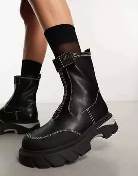 Черные ботинки челси для мотокросса Steve Madden Captivator