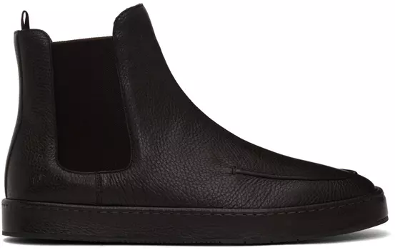 Черные ботинки челси с мягким носком Giorgio Armani