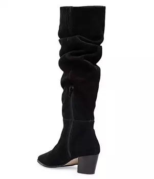 Черные ботинки из телячьей кожи с рюшами Fallyn Bernardo, черный