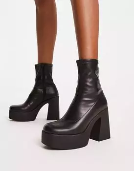 Черные ботинки на массивной платформе ALDO Grandstep