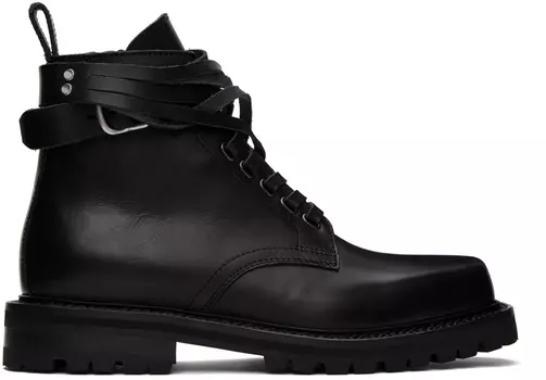 Черные ботинки на шнуровке Dries Van Noten