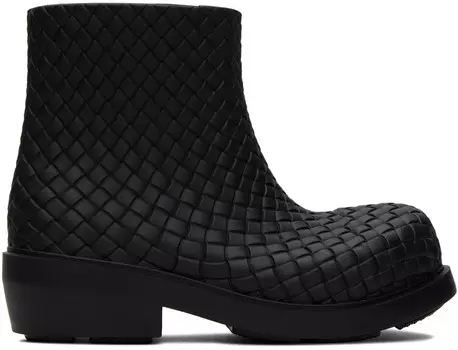 Черные ботинки пожарного Bottega Veneta