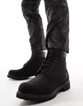 Черные ботинки премиум-класса Timberland 6 дюймов