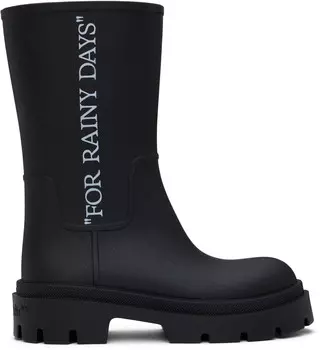 Черные ботинки Reboot 'Rainy Days' Off-White